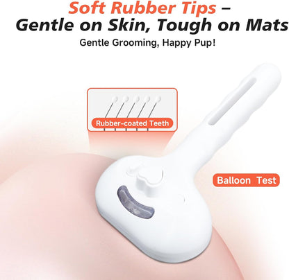 EcoPurrly 3-in-1 Steam Dog Brush for Grooming & Shedding – Self-Cleaning Deshedding Comb with Spray Function, Slicker Hair Removal Tool for Dogs & Cats