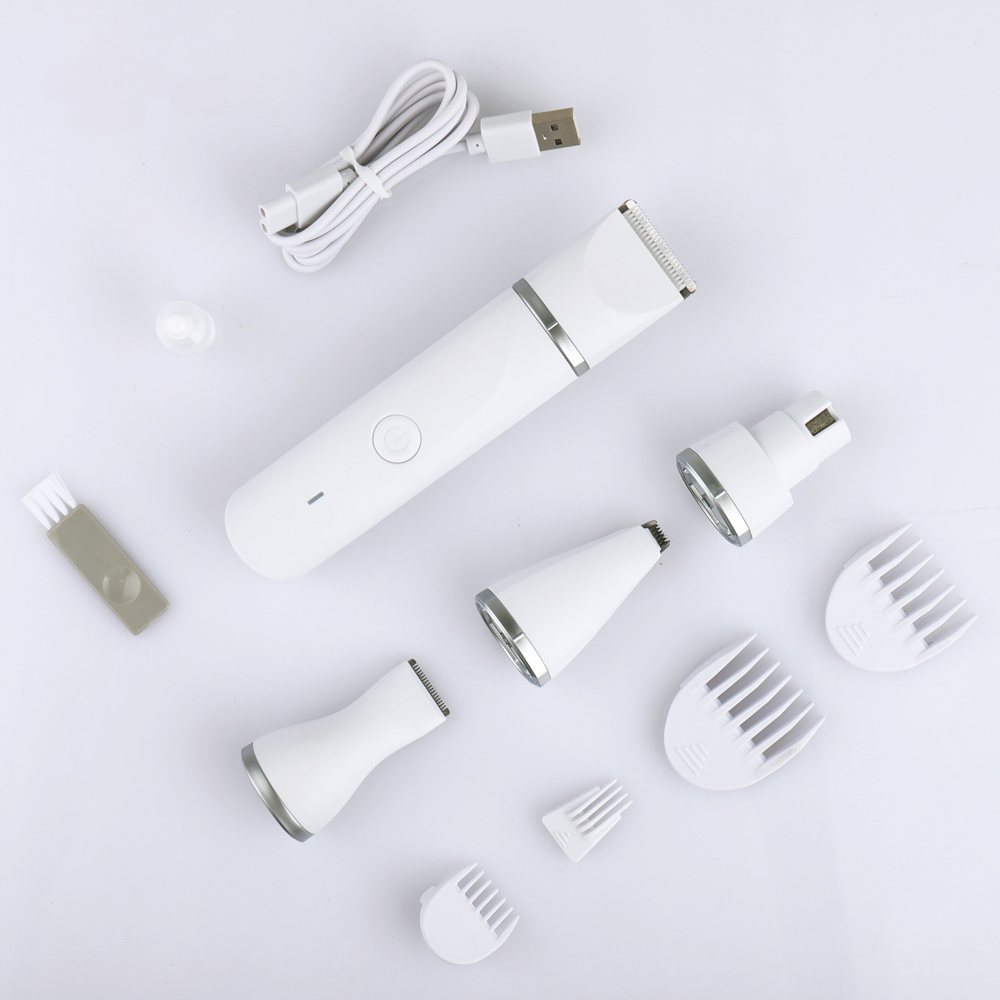 EcoPurrly 4-in-1 Dog Clippers Grooming Kit - , Rechargeable Shaver for Dogs, Cats & Other Pets