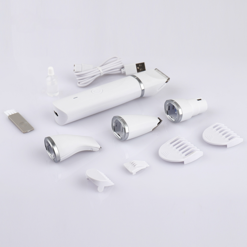 EcoPurrly 4-in-1 Dog Clippers Grooming Kit - , Rechargeable Shaver for Dogs, Cats & Other Pets