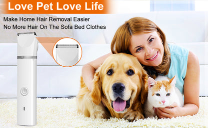 EcoPurrly 4-in-1 Dog Clippers Grooming Kit - , Rechargeable Shaver for Dogs, Cats & Other Pets