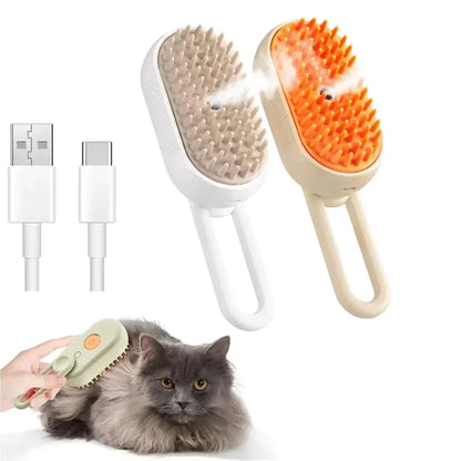 EcoPurrly 4-in-1 Steam Brush for Cats & Dogs