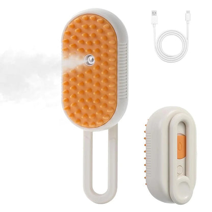 EcoPurrly 4-in-1 Steam Brush for Cats & Dogs