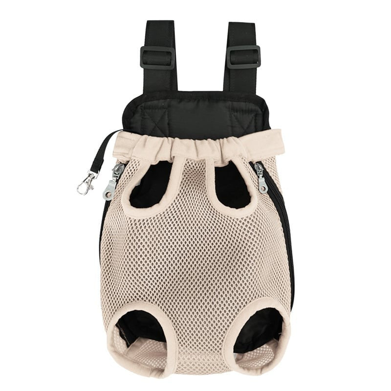 EcoPurrly Pet Backpack Carrier with Adjustable Straps – Front Mesh Cat & Dog Shoulder Bag