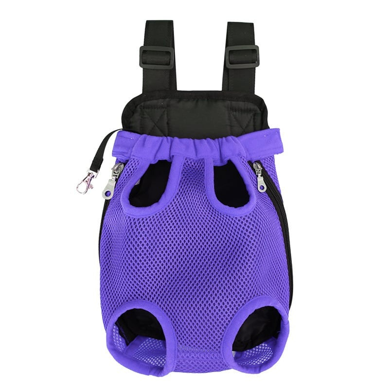 EcoPurrly Pet Backpack Carrier with Adjustable Straps – Front Mesh Cat & Dog Shoulder Bag