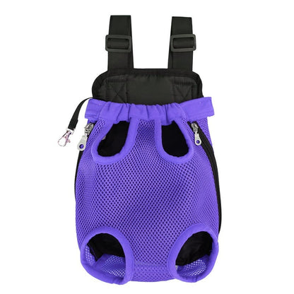 EcoPurrly Pet Backpack Carrier with Adjustable Straps – Front Mesh Cat & Dog Shoulder Bag
