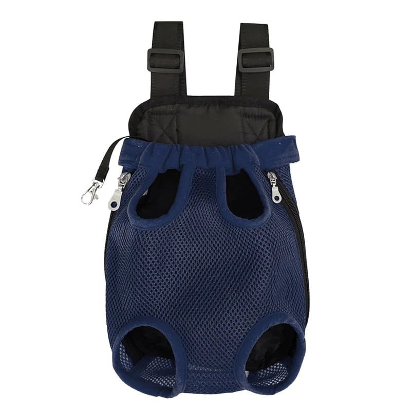 EcoPurrly Pet Backpack Carrier with Adjustable Straps – Front Mesh Cat & Dog Shoulder Bag