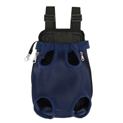 EcoPurrly Pet Backpack Carrier with Adjustable Straps – Front Mesh Cat & Dog Shoulder Bag