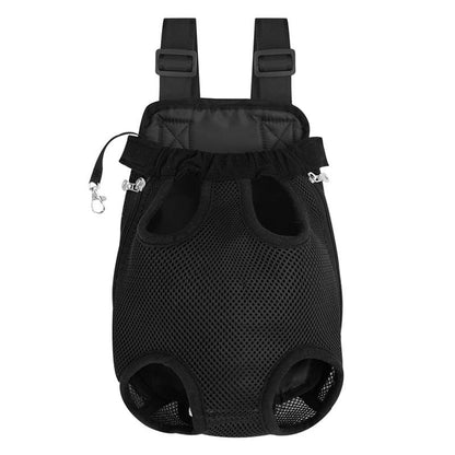 EcoPurrly Pet Backpack Carrier with Adjustable Straps – Front Mesh Cat & Dog Shoulder Bag