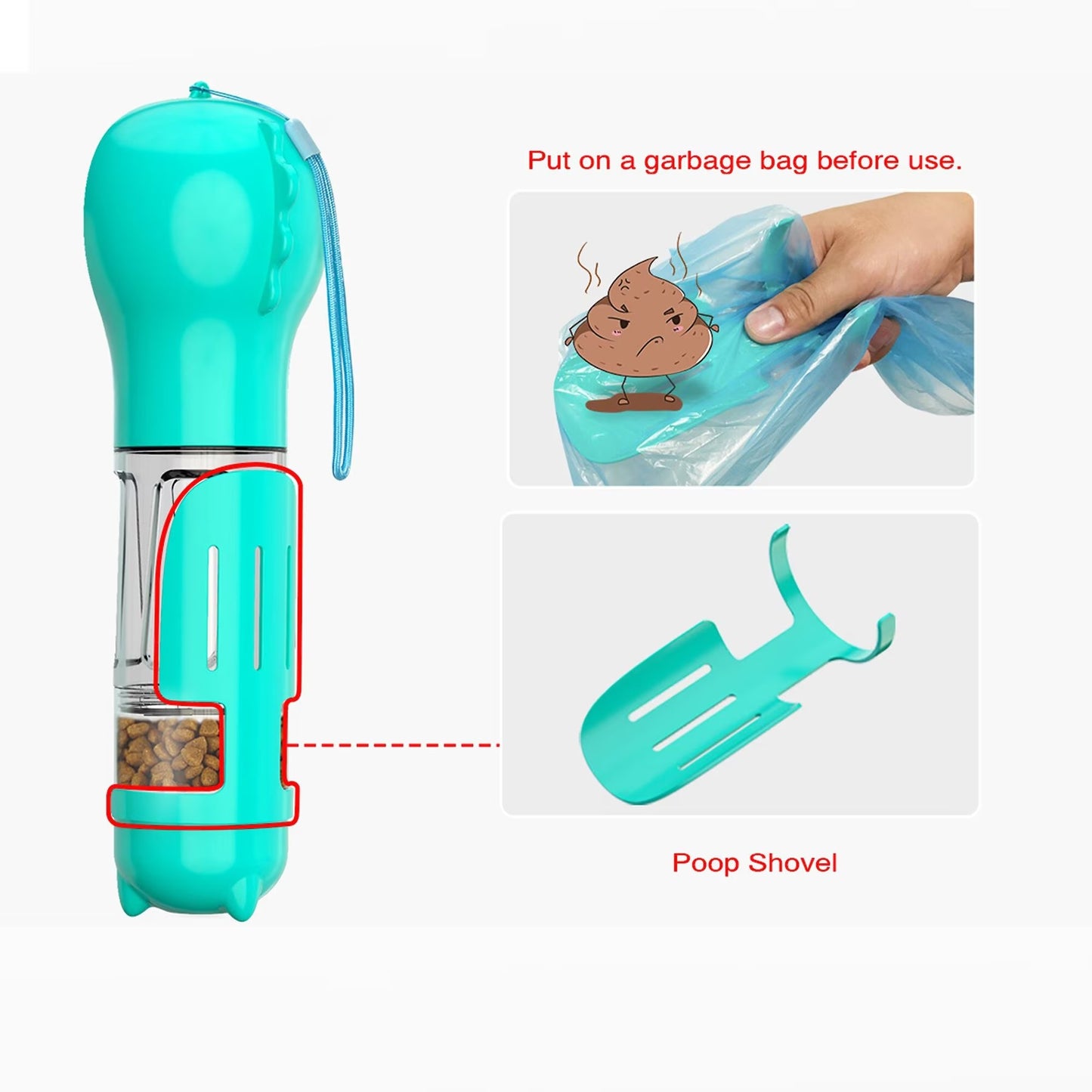 EcoPurrly 4-in-1 Travel Bowl